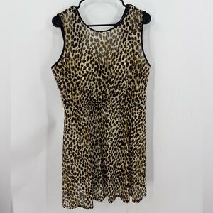 Torrid Underwire Long Mesh Overlay Swim Dress 3-DD/F